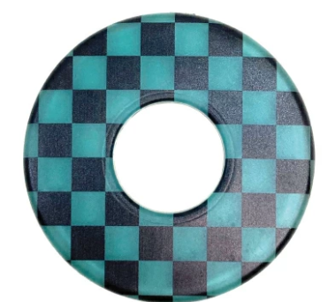 Plastic kendo tsuba featuring Kimetsu no yaiba Tanjiro character