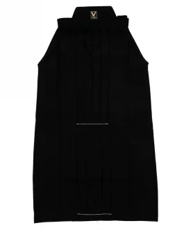 Synthetic hakama for kendo with stitched pleats