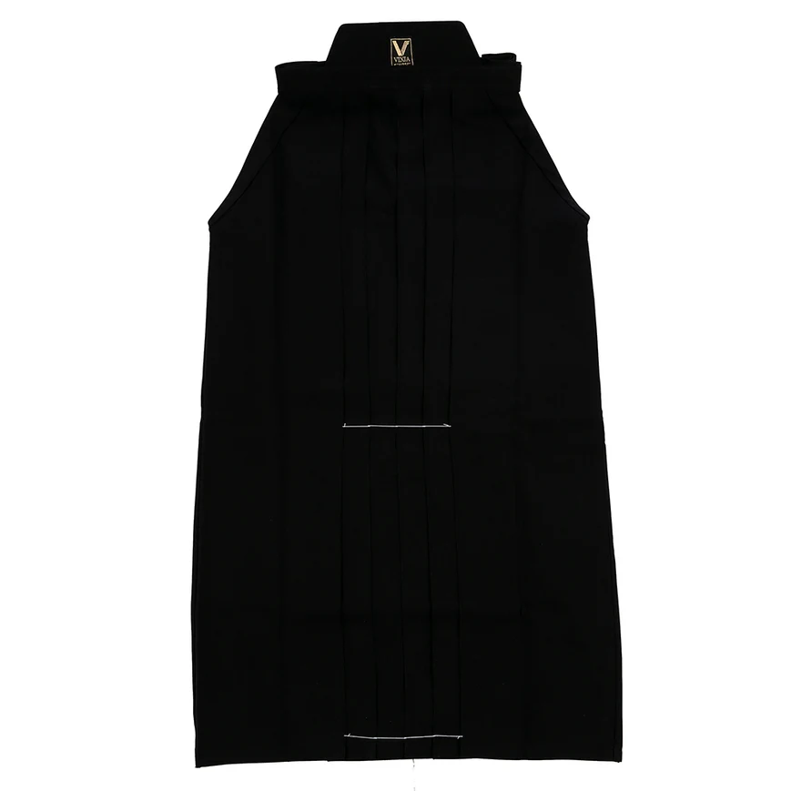 Synthetic hakama for kendo with stitched pleats