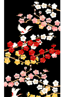 Tenugui Sakura tsuru